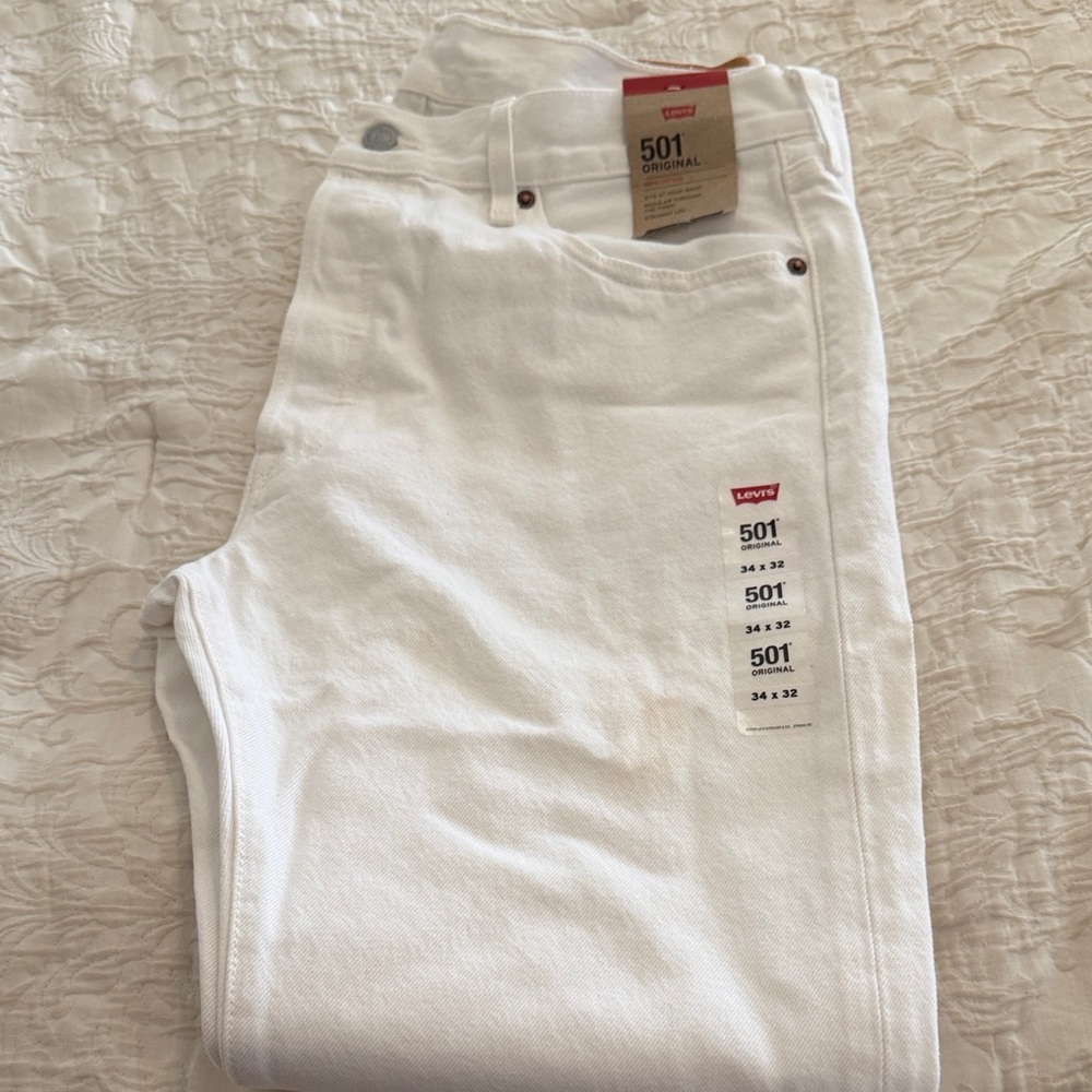 Levi's Crisp White Men's Straight Jeans
